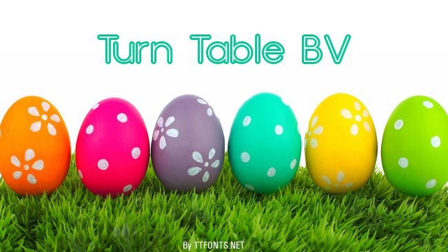 Turn Table BV example