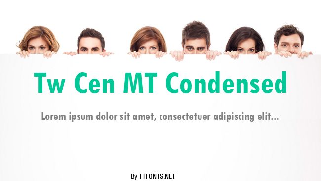 Tw Cen MT Condensed example