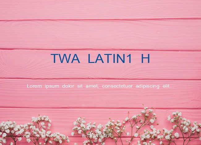 TWA LATIN1 H example