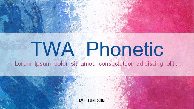 TWA Phonetic example