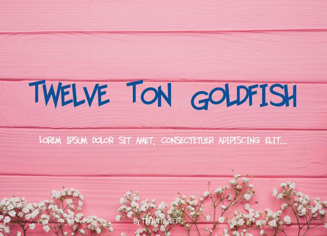 Twelve Ton Goldfish example