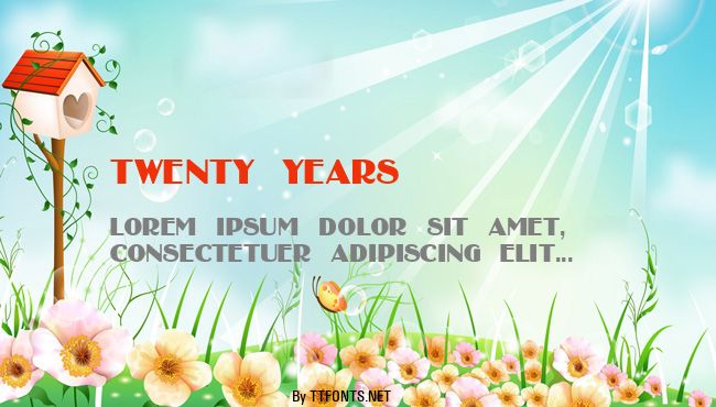 Twenty years example
