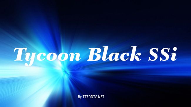 Tycoon Black SSi example