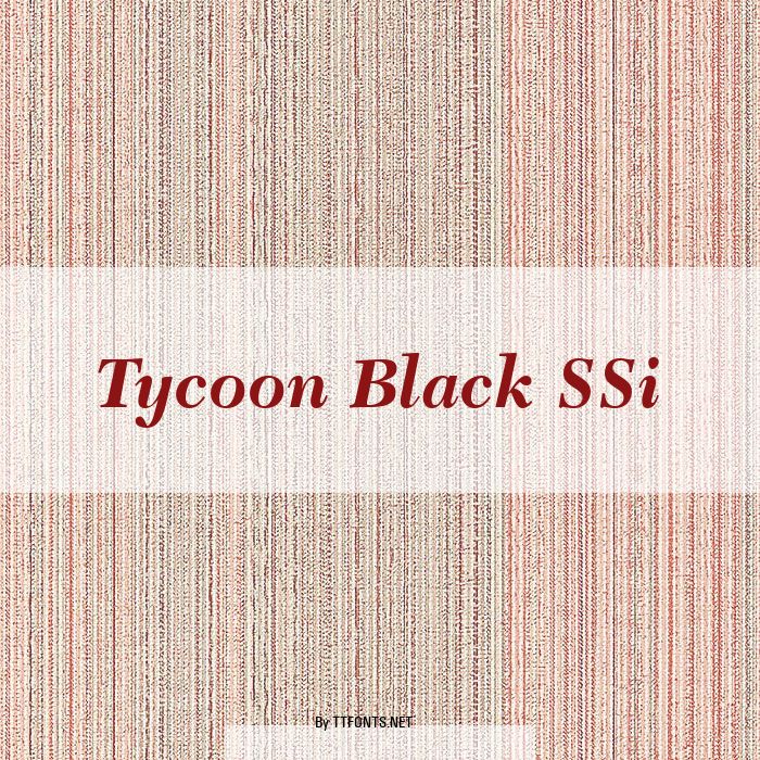 Tycoon Black SSi example