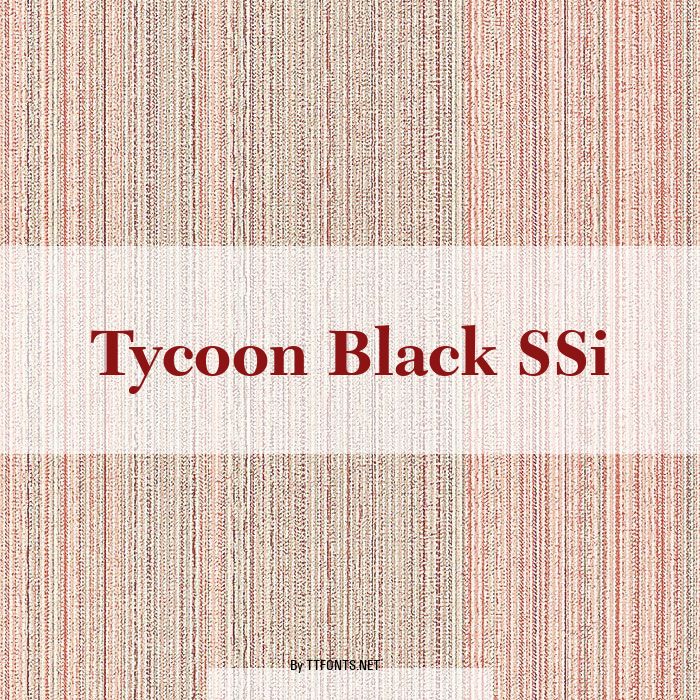 Tycoon Black SSi example