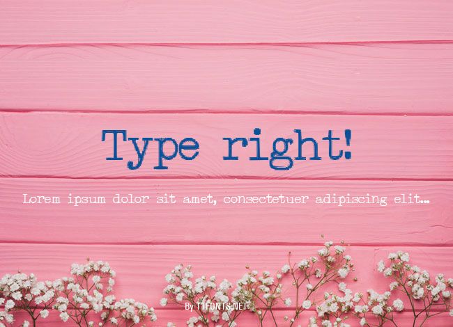Type right! example