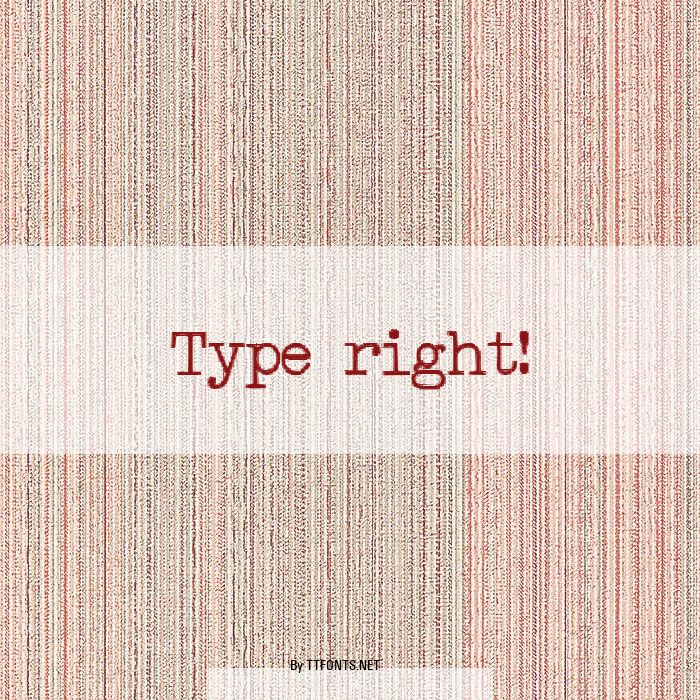 Type right! example