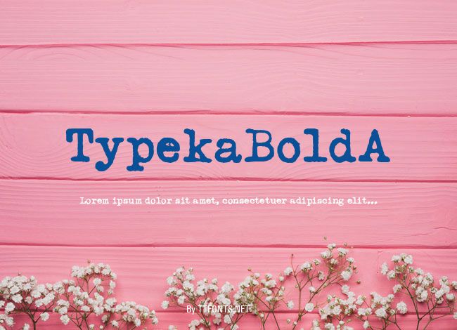 TypekaBoldA example