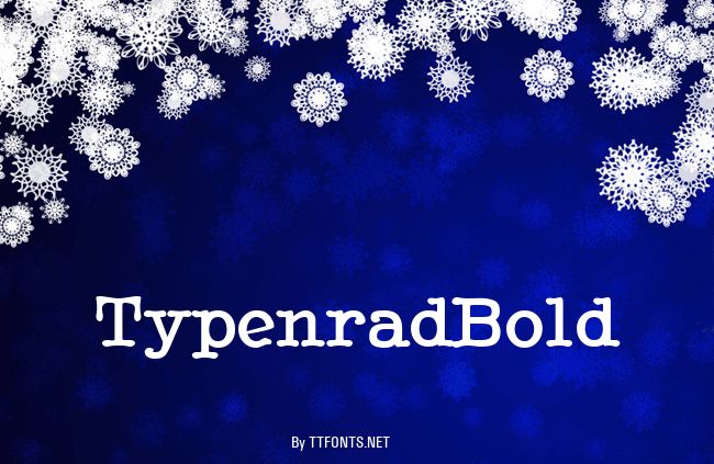 TypenradBold example