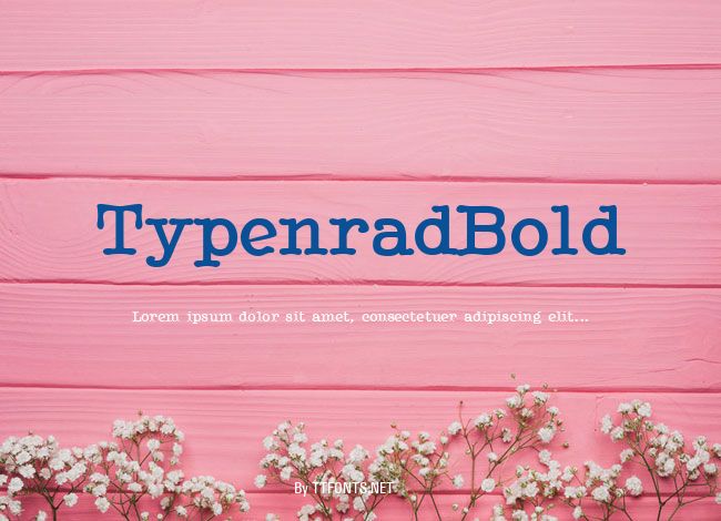 TypenradBold example