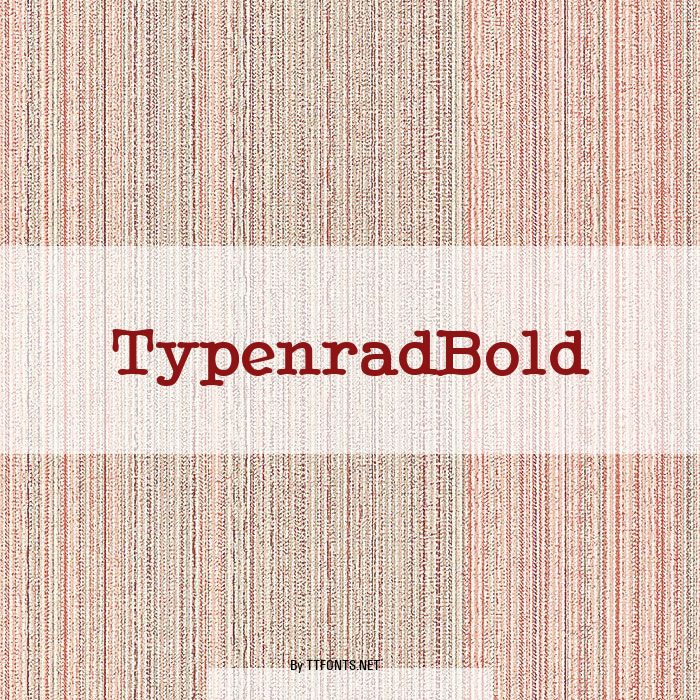 TypenradBold example