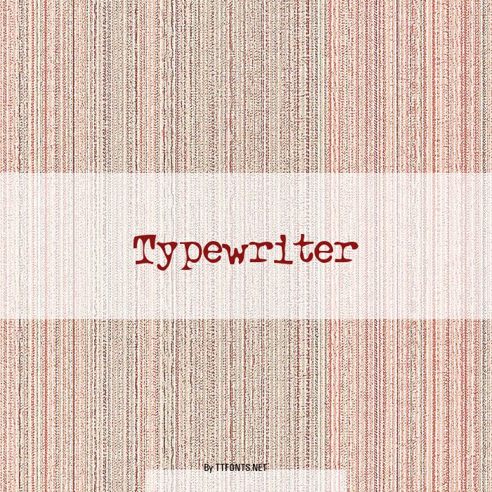 Typewriter example
