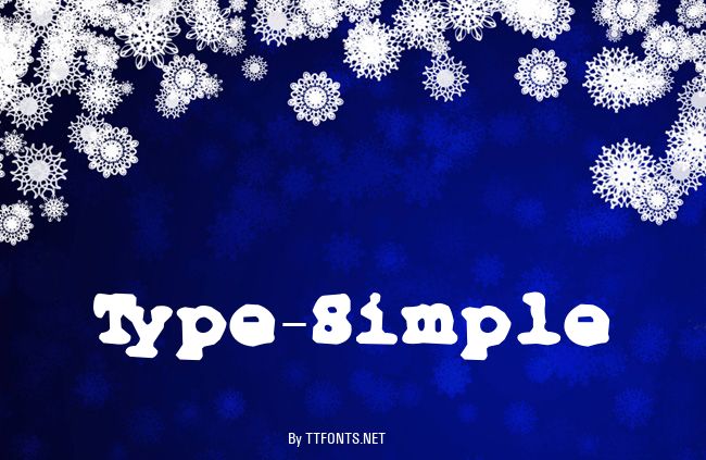 Type-Simple example
