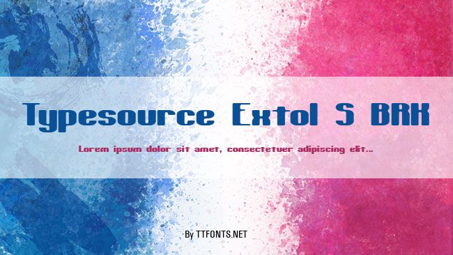 Typesource Extol S BRK example