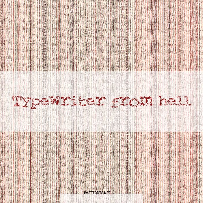 Typewriter from hell example