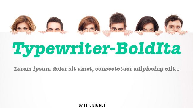Typewriter-BoldIta example