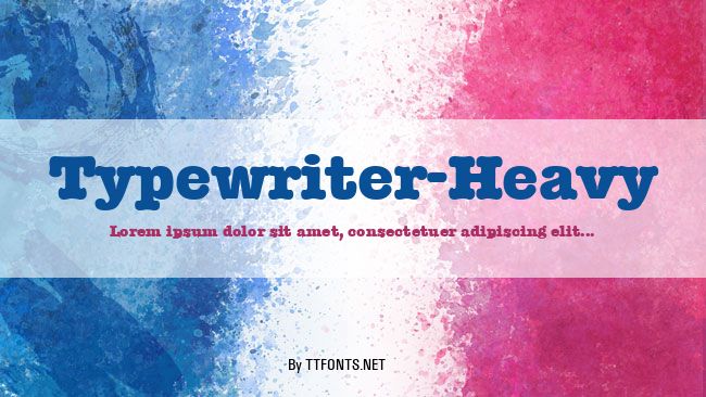 Typewriter-Heavy example