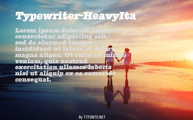Typewriter-HeavyIta example
