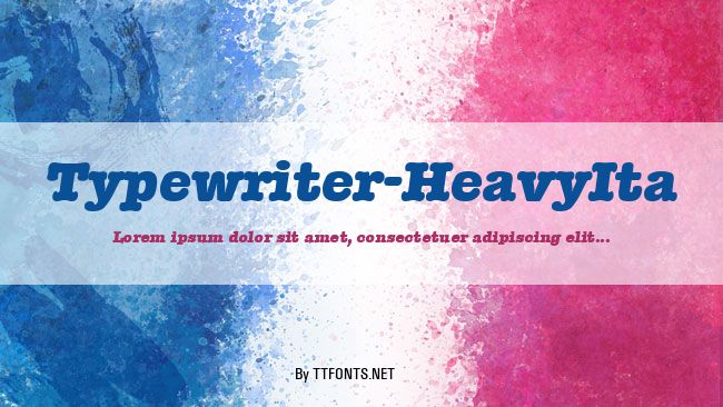 Typewriter-HeavyIta example