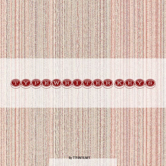 Typewriter Keys example
