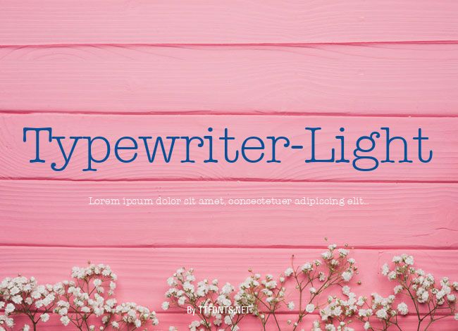 Typewriter-Light example