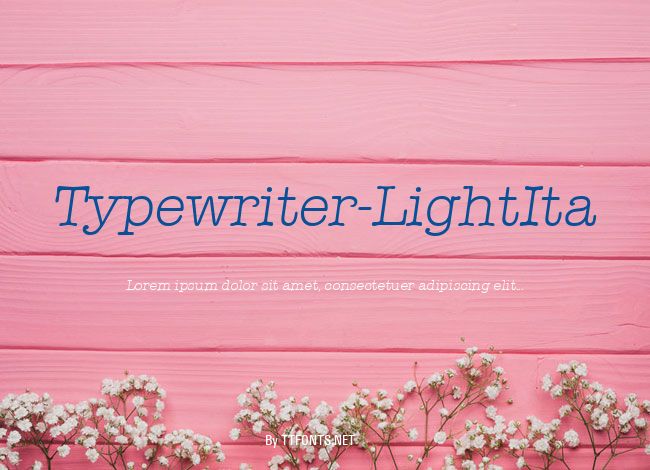Typewriter-LightIta example