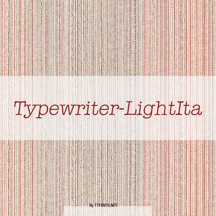 Typewriter-LightIta example