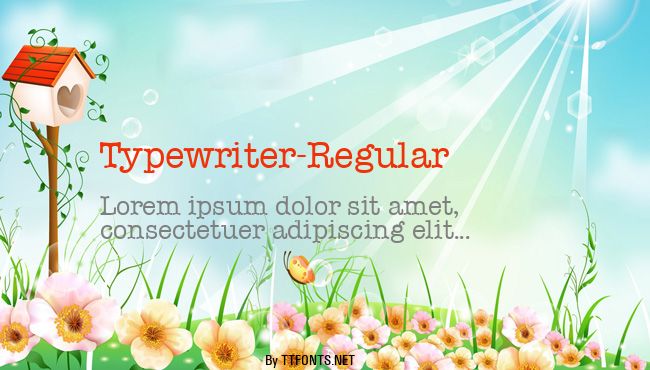 Typewriter-Regular example