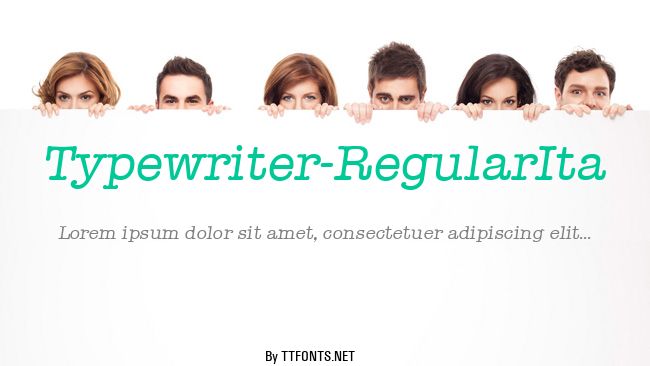 Typewriter-RegularIta example