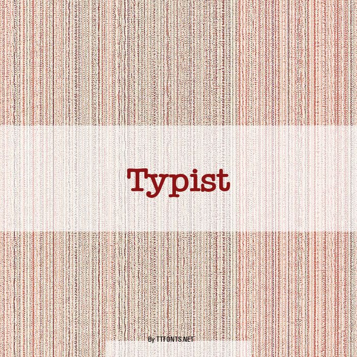 Typist example