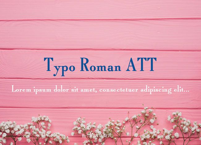 Typo Roman ATT example