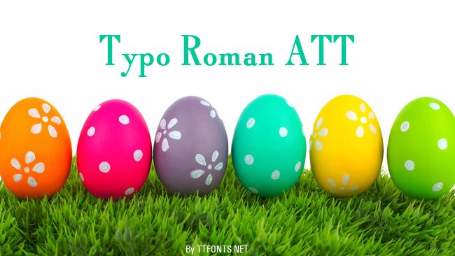 Typo Roman ATT example