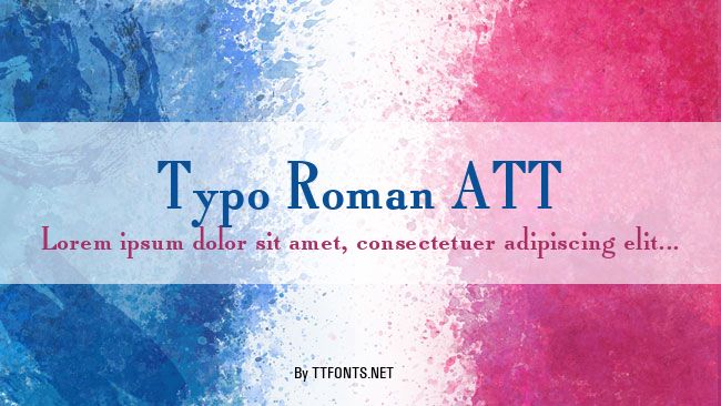 Typo Roman ATT example