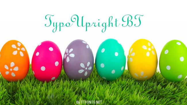 TypoUpright BT example