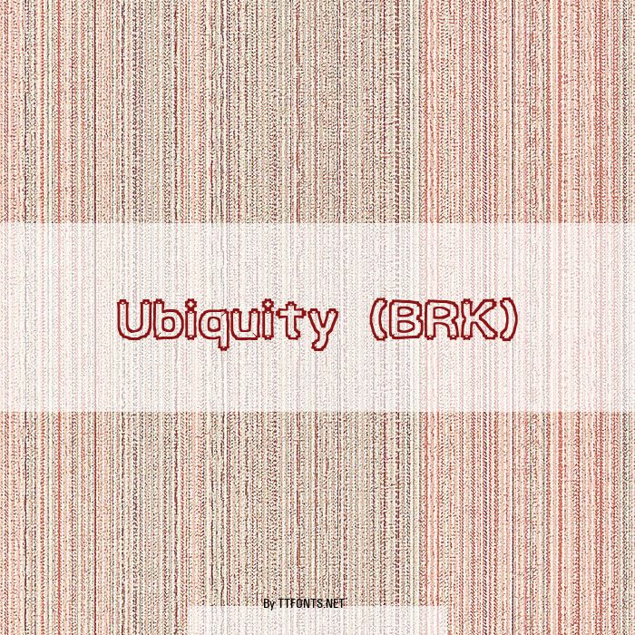 Ubiquity (BRK) example