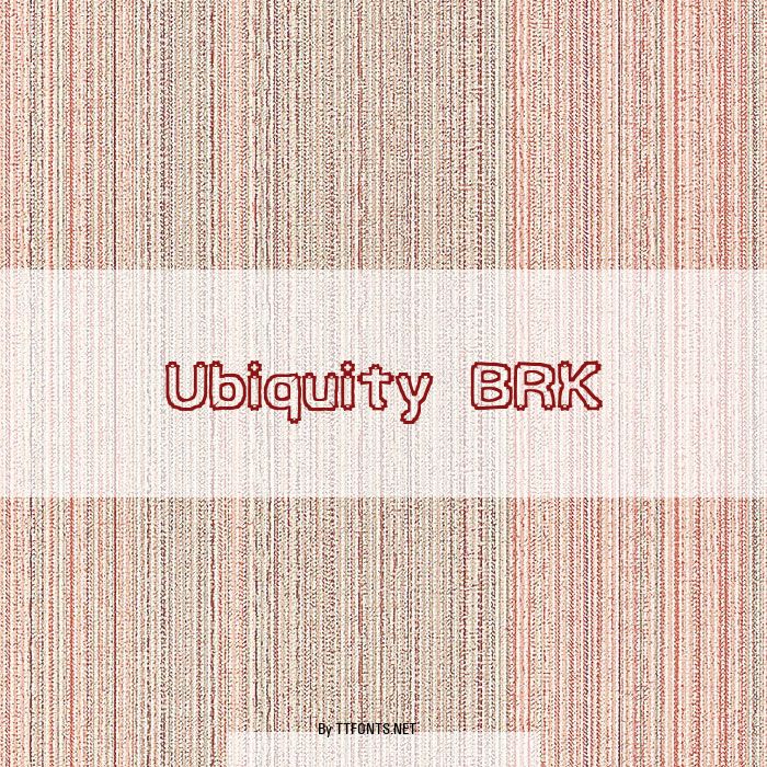 Ubiquity BRK example