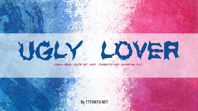 UGLY LOVER example