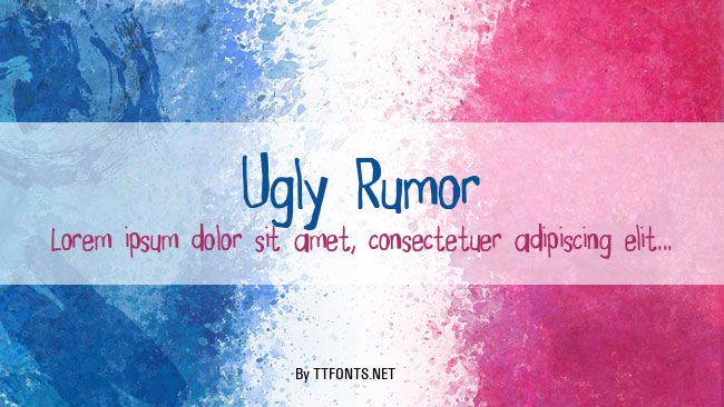 Ugly Rumor example