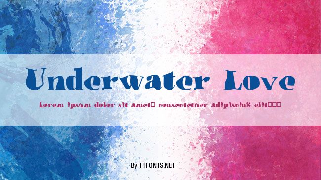 Underwater Love example