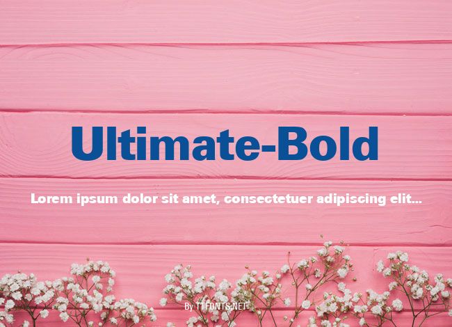 Ultimate-Bold example