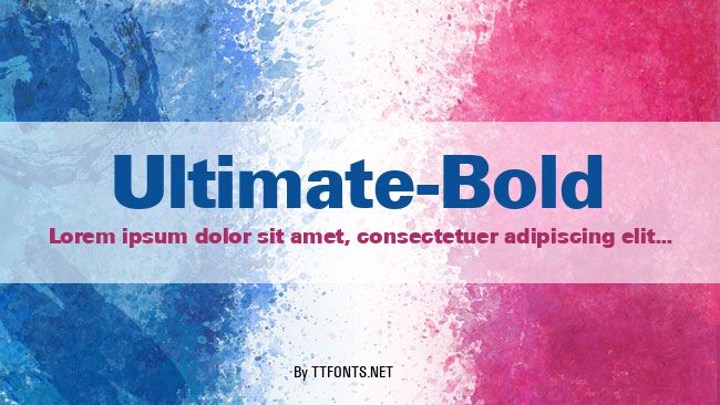 Ultimate-Bold example