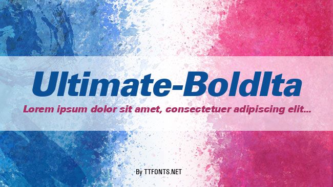Ultimate-BoldIta example