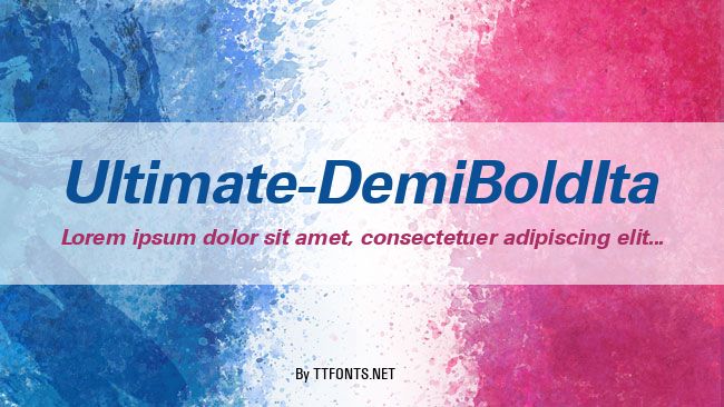 Ultimate-DemiBoldIta example