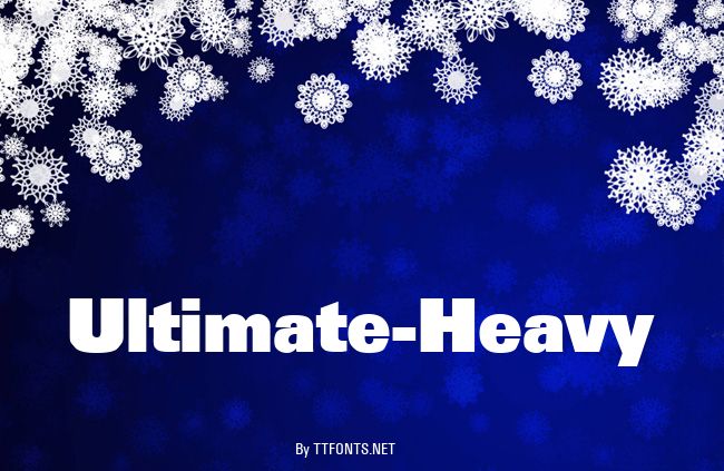 Ultimate-Heavy example