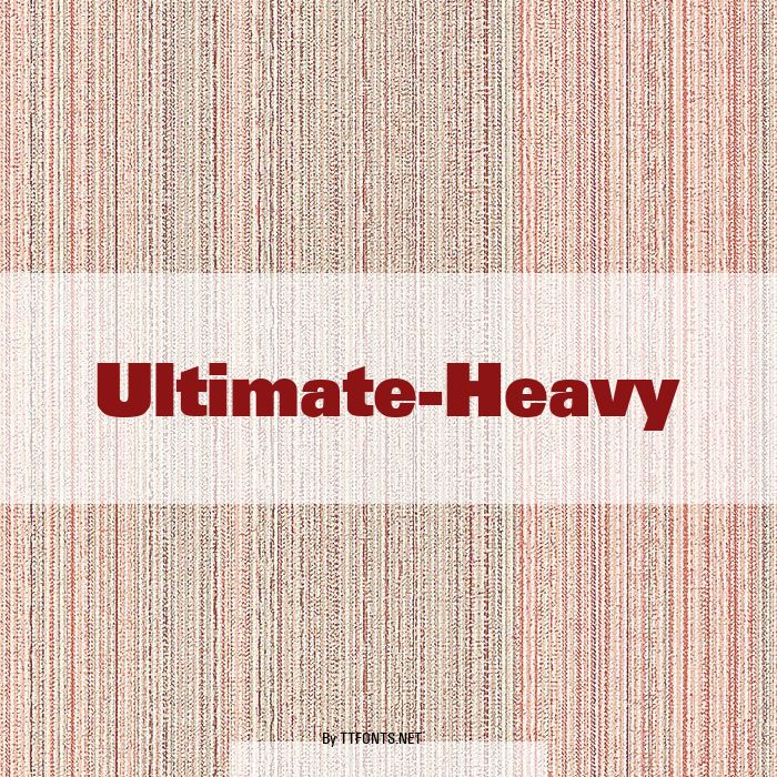 Ultimate-Heavy example