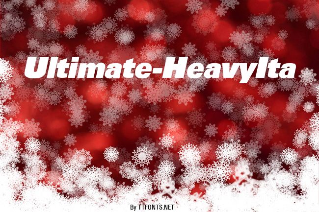 Ultimate-HeavyIta example