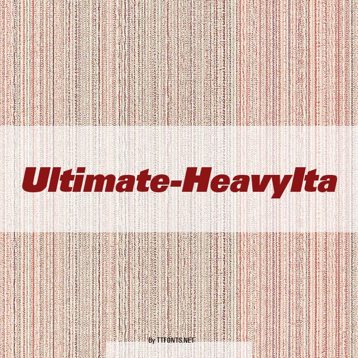 Ultimate-HeavyIta example