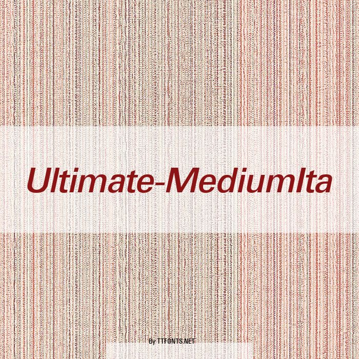 Ultimate-MediumIta example
