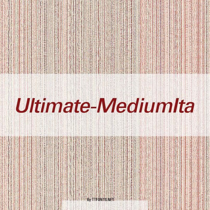 Ultimate-MediumIta example