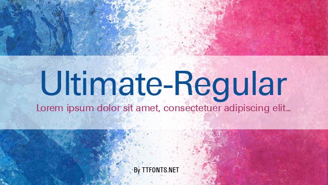 Ultimate-Regular example